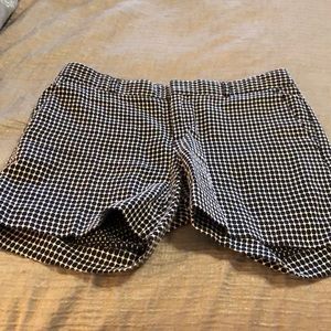 Black and white shorts